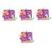 Abaodam 4 pieces -fabric book fabric books for Krinkel fabric book for young children's stuff book baby book children's toys toys book made of crumpled fabric for toddlers