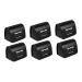 Beavorty Safety 6 pieces of blades-storage box black organizer container Reiseraser Razor For men blade razor travel case razor bank disposal razor disposable case