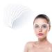 Nitain 50 pieces transparent visor facial protection safety plastic Face protection mask for barber hair salon hair cut coloring shampoo eye protection beauty salons make-up protection