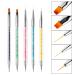SINEN 5 Pcs Double Ended Nail Design Brushes - Nail Painting Brush Pen Set for Home DIY and Salon - Buy Online on SooperMarket.com
