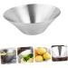 Zerodeko 3 Pcs Stainless Steel Hat Bowl Stainless Steel Ramen Bowl Large Metal Mixing Bowl Japanese Bowl Japanese Ramen Bowl Salad Mixing Bowl Party Bowl Food Single Layer Hat Bowl Silverx3pcs 22.5X8.3X7.5CMx3pcs - Buy Online on SooperMarket.com
