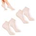 Fluhaw silicone moisturizer 2 pairs of dry cracked socks make rough skin soft and aloe slide-resistant socks for dry cracked feet calluses spa-gel socks for foot care