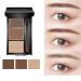 3-Color Eyebrow Palette: Professional Eye Makeup & Filler - Buy Online on SooperMarket.com