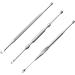 Geuxe Stainless steel ear picking wax remover curette cleaner ear care tool earpick (type 1) silver - Buy Online on SooperMarket.com