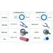 Stethoscope Tubing Replacement Kit for Littmann Master Cardiology & Cardiology III | Truaevum Double Bore Tube - Orange 7mm Cardio - Buy Online on SooperMarket.com