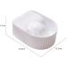 kawehiop Nail Soaking Bowl Manicure SPA Tool for Home Salon Acrylic Remover Durable and Easy to Clean White 14.8x11.5x5.7cm 1Set 1Set White 14.8x11.5x5.7cm - Buy Online on SooperMarket.com
