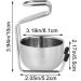 Vepoty 2-in-1 Stainless Steel Shaving Mug & Brush Stand Holder | Premium Grooming Tool for a Perfect Shave - International Shipping Available - Buy Online on SooperMarket.com
