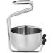 Vepoty 2-in-1 Stainless Steel Shaving Mug & Brush Stand Holder | Premium Grooming Tool for a Perfect Shave - International Shipping Available - Buy Online on SooperMarket.com