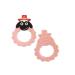 Eco-Friendly Baby Bite Ring Holder - Sore Gums Relief - BPA Free Pink Sheep Design - Buy Online on SooperMarket.com