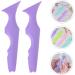 Angoily 4 Pcs Silicone Beauty Ruler Eyeliner Eyeshadow Applicator Guide Makeup Guide Stencils - Buy Online on SooperMarket.com