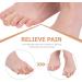 COHEALI Silicone Gel Toe Spacers and Protectors - 2Pcs Beige Finger Sleeves for Toe Blister Relief - Elastic Bandage for Anti-Wear Protection - 20X1.8CM - Buy Online on SooperMarket.com