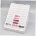 Healeved 1pc Nail Art Display Box Nail Polish Sample Display Nail Sample Display Board Manicure Display Board Nail Polish Display Rack Nail Gel Grid Display Stand White - Buy Online on SooperMarket.com