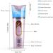 FANTEXY Nano Facial Mister with Skin Analyzer & Moisture Tester - Portable Mini Cool Face Mist Steamer for Eyelash Extensions & Hydration - Buy Online on SooperMarket.com