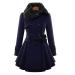 Rytejfes women long without hood outdoor teddy tinge jacket transition coat quilted coat winter coat transition plush jacket jacket short coat sweat jacket winter jacket fleece jacket