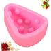 MAGICLULU Soap Mold Triangle Mold Sushi Mold Maker Capacillos para Cupcake Silicone Baking Molds Silicone Cheese Mold Cookie Mold Silicone Candy Mold Cakes Chocolate France 3D Pink - Buy Online on SooperMarket.com