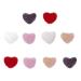 Minkissy Decoraciones Para U as Acrilicas Nail Art Fluffy Pom Balls: 3D Magnetic Nail Art Balls Heart Shaped Detachable Nail Art Fluffy Pom Poms Plush Balls for Nail Decor 5 Bags Heart Decor