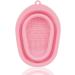 kawehiop Silicone Makeup Brush Cleaning Mat Folding Washing Pad Small Eyeliner Applicators Wash Scrubber Daily Gifts Accessories Pink - Buy Online on SooperMarket.com