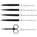 Buy Yolistar 5-Piece Stainless Steel Eyebrow Grooming Kit | Precision Tweezers Scissors & Leather Bag | Perfect for Hair Removal for Men & Women - Buy Online on SooperMarket.com