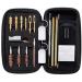 Boosteady Universal handfire Pistol cleaning set .22 .357 .38.9mm .45 Caliber pistol cleaning set Bronze Boring brush and brass JAG adapter brass hunting + lace