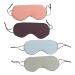 Hemoton 4pcs Double Side Sleep mask Kid Goggles Eye mask Comfortable Sleeping Blinder Portable Lithe Eye Protector Milk Silk Supple Sleep Blindfold Child