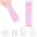 WLLHYF Root Comb Applicator Bottle Brush 6 Ounce Oil Applicator for Hair Dye with Graduated Scale Hair Root Comb Color Applicator for Hair Root Comb Color Scalp Treatment Styling Tool (Pink)