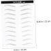 FOYTOKI 2 Pairs Simulation False Eyebrows Sticker Imitation Natural Brow Clear 21.00X15.00X0.01CM Black - Buy Online on SooperMarket.com