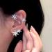 Wiwpar Gold Zircon Star Ear Cuff Earrings | Non-Pierced Rhinestone Wrap Around Climber Earrings for Women & Girls - Buy Online on SooperMarket.com