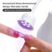 UV Nail Lamp Mini Lotus Hands Light Nail Polish Gel Curing Lamp Rotatable Nail Dryer White LED - Buy Online on SooperMarket.com