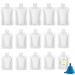 TUZAZO 15pcs Travel Size Refillable Empty Squeeze Pouch TSA Approved for Toiletry, Lotion, Shampoo and Conditioner Squeezable Bags, Leakproof Cosmetic Containers (30ml/50ml/100ml)