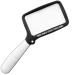 Folding Handheld Magnifying Glass with Light - 3X Large Rectangle Reading Magnifier Rectangular Handhold Magnify Lens Gifts for Seniors Reading Books Prints Lighted Gift for Low Visions(Black)