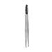 Silver eyebrow tweezers with sloping tip and eyebrow brush fine eyebrow remover made of stainless steel false eyelashes make-up tools