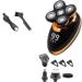 GeRRiT Electric Razor for Men 5 in 1 Men's Electric Shaver Portable Beard Trimmer Hair Clipper USB Rechargeable Waterproof LCD Bald Razor