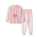 YANWANG 100% Cotton Baby Boys Girls Pajamas Set Long Sleeve Sleepwear(6M-5Years) 4-5 Years Rabbit-high Belly