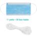 Elastic Strap White Earloop Cord 1/8-Inch (32Yard) - Stretchy Handmade Sewing String - Buy Online on SooperMarket.com