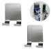 Razor Holder Hook 2 Pack Razor Holder Self-Adhesive Multi-Purpose Hooks Stainless Steel Waterproof Bathroom Hooks Made of Brushed Stainless Steel Adhesive Hooks Towel Hooks Without Drilling (Silver)