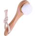 1PC Facial Cleansing Brush Manual Face Brush Bamboo Charcoal Bristles Wooden Handle for Washing Face Pore Exfoliation Wash Makeup Massaging Brush - Buy Online on SooperMarket.com