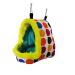 Bird Hanging Hammock Winter Warm Parrot Nest House Bed Plush Snuggle Pet Cave Hammock Toy for Conure Lovebird Budgie Parakeet Cockatiel Cage Accessory Medium