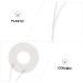 DOITOOL 6 Pcs White Element Metal Tool 9.5X2.5CMx3pcs Whitex3pcs - Buy Online on SooperMarket.com
