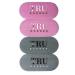 TRU BARBER HAIR GRIPPERS 2 COLORS BUNDLE PACK 4 PCS for Men and Women - Salon and Barber Hair Clips for Styling Hair holder Grips (Gray/Pink).