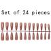 kawehiop 24 Pieces Extra Long Press on Nails Artificial DIY Solid French Graceful Colour-fast Nail for Manicure Salons Art - Buy Online on SooperMarket.com