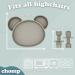 Sage Green Suction Plate Baby Cutlery Set with Toothbrush and Weaning Essentials - Dishwasher Safe - Buy Online on SooperMarket.com