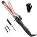 Curling Wand Curling Tongs Large Barrel Curling Iron with Adjustable Temperature Professional Hair Curler with Glove Dual Voltage for Long & Medium Hair (32MM)