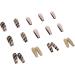 Black Marble French Tip Press On Nails Long with Gold Foil - 24Pcs - Buy Online on SooperMarket.com