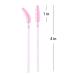 300pcs Disposable Mascara Wands SenRocc Eyelash Brush Spoolies - Crystal Pink Beauty Kit for Extensions & Makeup - Buy Online on SooperMarket.com