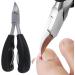 Toenails Trimmer Toenail Clippers for Ingrown or Thick Nails Cuticle Nipper Trimmer Toenail Nipper for Seniors with Protective Cover Stainless Steel Nail Scissors for Ingrown Hard Toe Nail Fingernail - Buy Online on SooperMarket.com