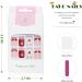 Vatocu Christmas False Nails - Short Red Snowflake & Elk Press on Nails | Snowman Acrylic Stick on Nails for Women & Girls (24pcs) - Buy Online on SooperMarket.com