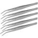 Curved Stainless Steel Overlocker Machine Tweezers - 5Pcs Sewing Accessories - Buy Online on SooperMarket.com