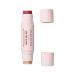 Wander Beauty On-the-Glow Blush and Illuminator - Strawberry Fields/Nude Glow - 7-in-1 Hydrating Cream Blush & Highlighting Stick - Stick Blush for Cheeks  Lip  Face & Body- Highlighter Makeup & Blush