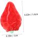 MAGICLULU 30pcs mini toy doll house accessory fake fruit resin strawberry cake decoration fake strawberries mini hair accessories artificial toy room key chain doll house mini photo frames Red 1.6x1cm - Buy Online on SooperMarket.com