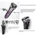 GeRRiT Electric Razor | Rechargeable Waterproof Shaver for Men | Wet & Dry Rotary Electric Shaving with Pop-up Trimmer & LED Display - Buy Online on SooperMarket.com